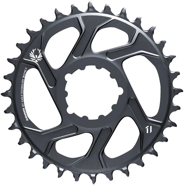 SRAM 32T X-Sync 2 SL Direct Mount Eagle Chainring 3mm Boost Offset, Lunar Gray