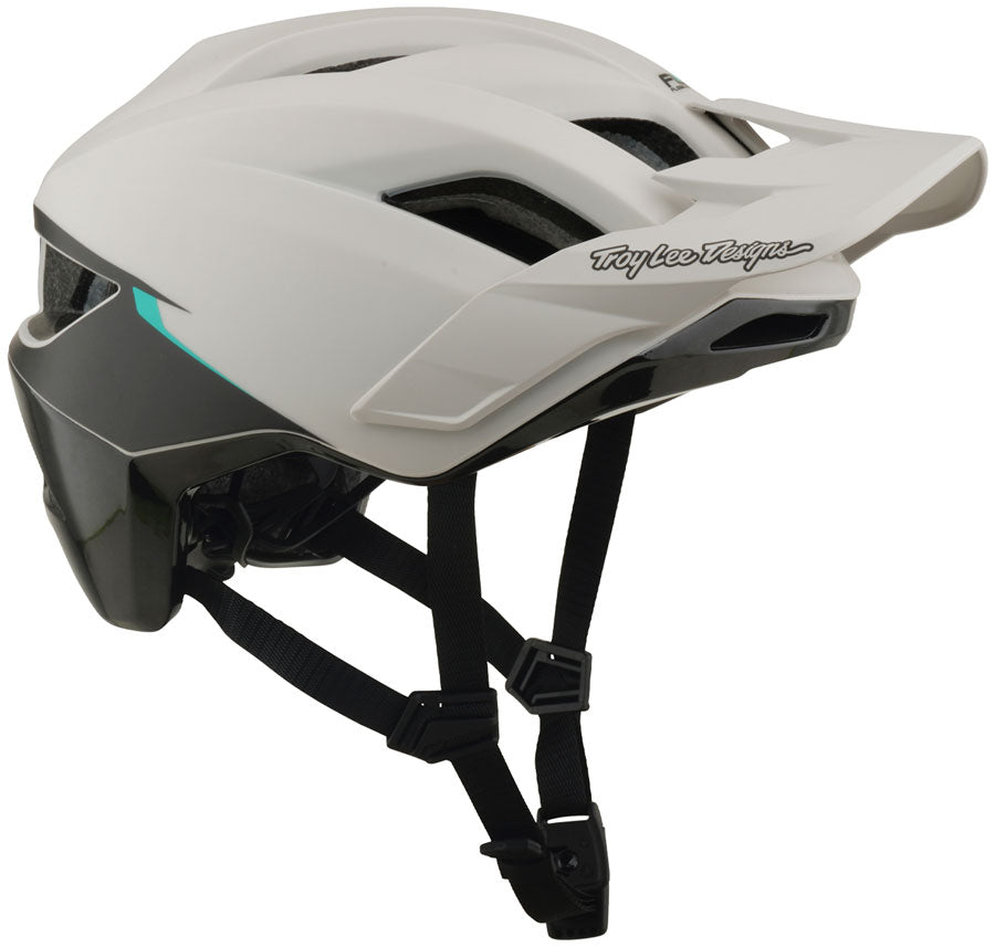 Troy Lee Designs Flowline SE Helmet Stacks Pumice / Real Teal, Medium/Large