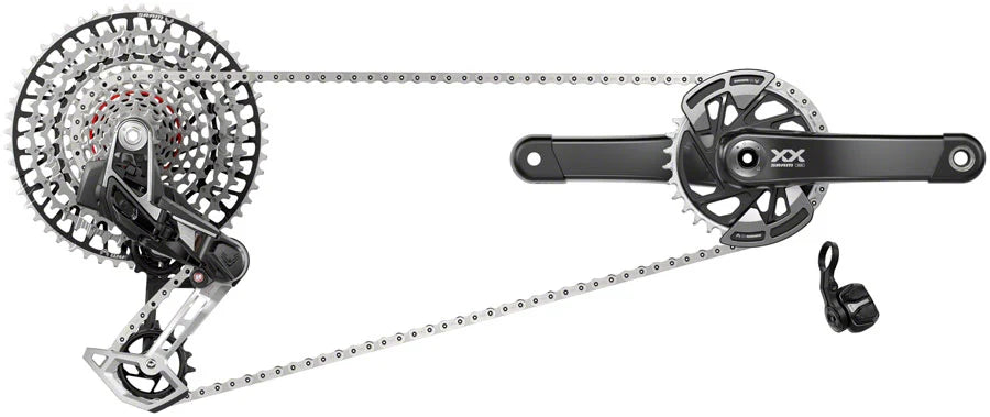 SRAM XX T-Type Eagle Transmission Groupset - Crankset, 32t Chainring, AXS POD Controller, 10-52t Cassette, Rear Derailleur