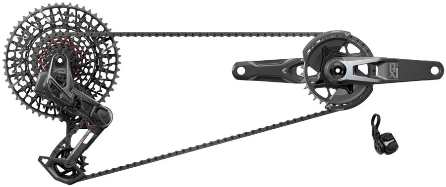 SRAM X0 T-Type Eagle Transmission Groupset - 165mm Crank, 32t Chainring, AXS POD Controller, 10-52t Cassette, Rear
