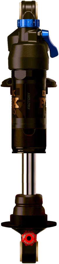 FOX DHX Factory Rear Shock - Metric, 230 x 60 mm, 2-Position Lever, Hard Chromoly Stanchion, Black