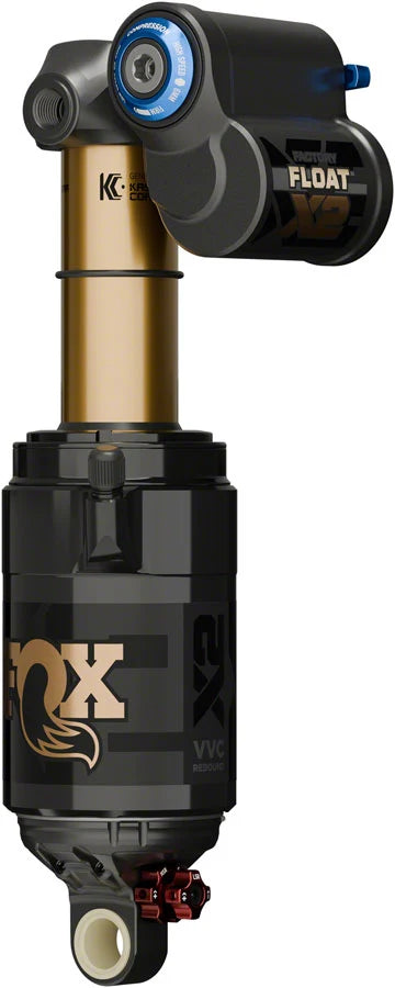 FOX FLOAT X2 Factory Rear Shock - Trunnion Metric, 185 x 55 mm, 2-Position Lever, Kashima Coat