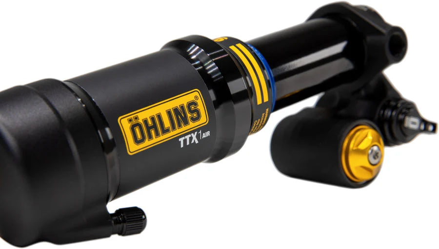 Ohlins TTX1 Air m.2 Rear Shock - Metric, 165mm x 45mm, Adjustable Volume Air Spring, Trunnion, Black