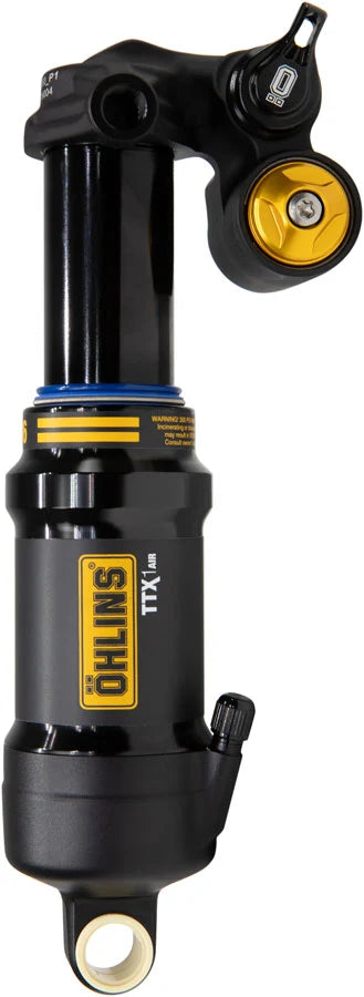 Ohlins TTX1 Air m.2 Rear Shock - Metric, 185mm x 55mm, Adjustable Volume Air Spring, Trunnion, Black