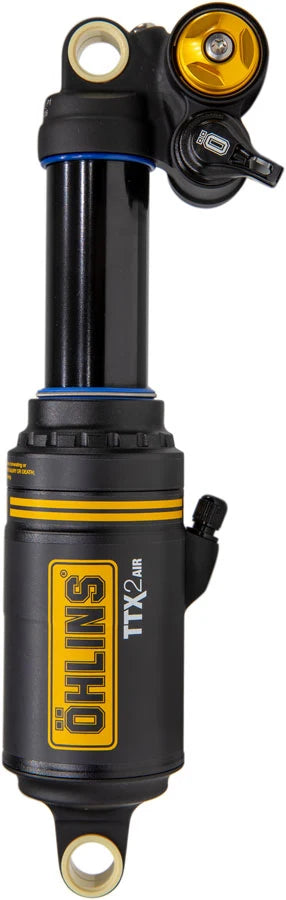 Ohlins TTX2 Air m.2 Rear Shock - Metric, 210mm x 55mm, Twin-Tube Damping Technology, Adjustable Volume Air Spring,