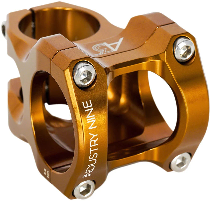 Industry Nine A35 Stem - 32mm, 35 Clamp, +/-9, 1 1/8", Aluminum, Bronze
