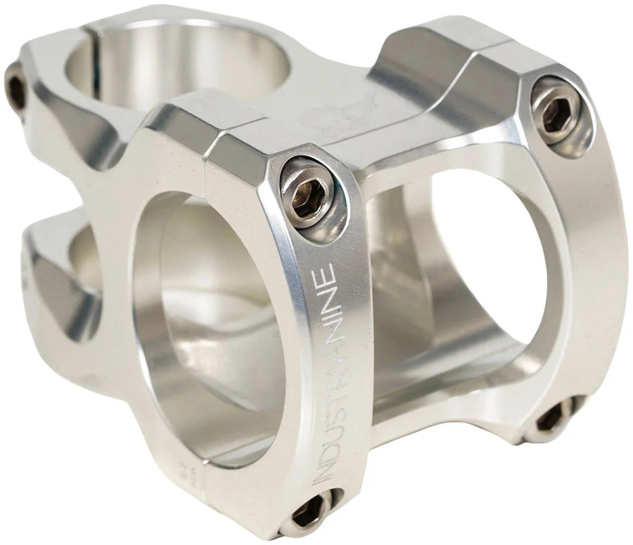 Industry Nine A318 Stem - 50mm, 31.8mm Clamp, +/-4.4, 1 1/8", Aluminum, Silver