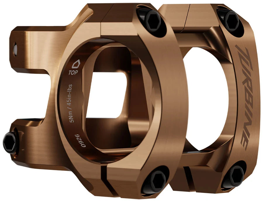 Race Face Turbine Stem - 32mm, 35mm Clamp, +/-0, 1 1/8", Kashmoney Gold