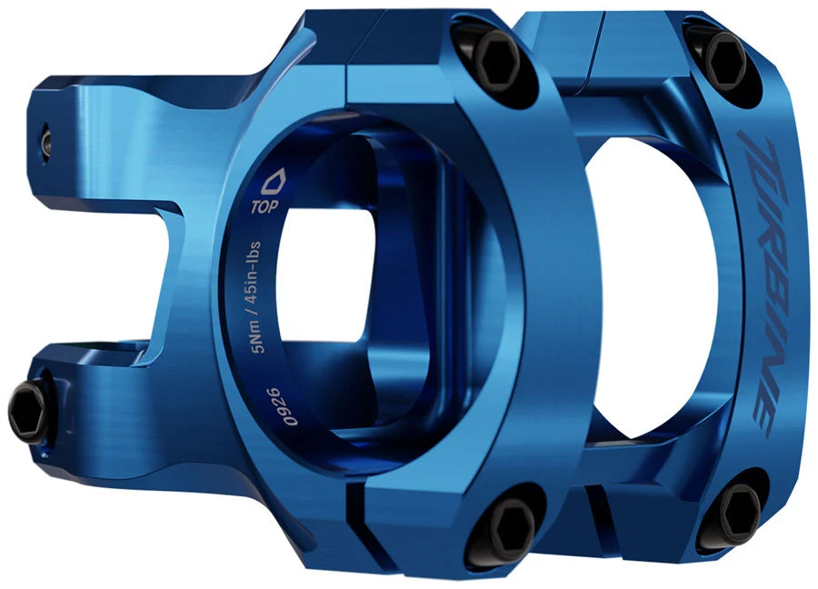 Race Face Turbine Stem - 40mm, 35mm Clamp, +/-0, 1 1/8", Blue