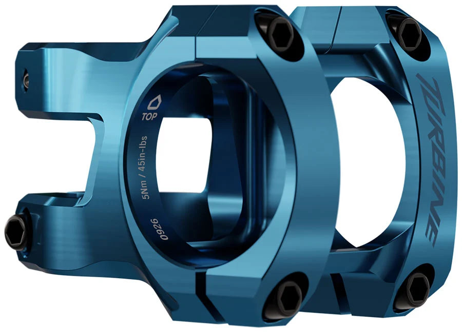 Race Face Turbine Stem - 40mm, 35mm Clamp, +/-0, 1 1/8", Turquoise