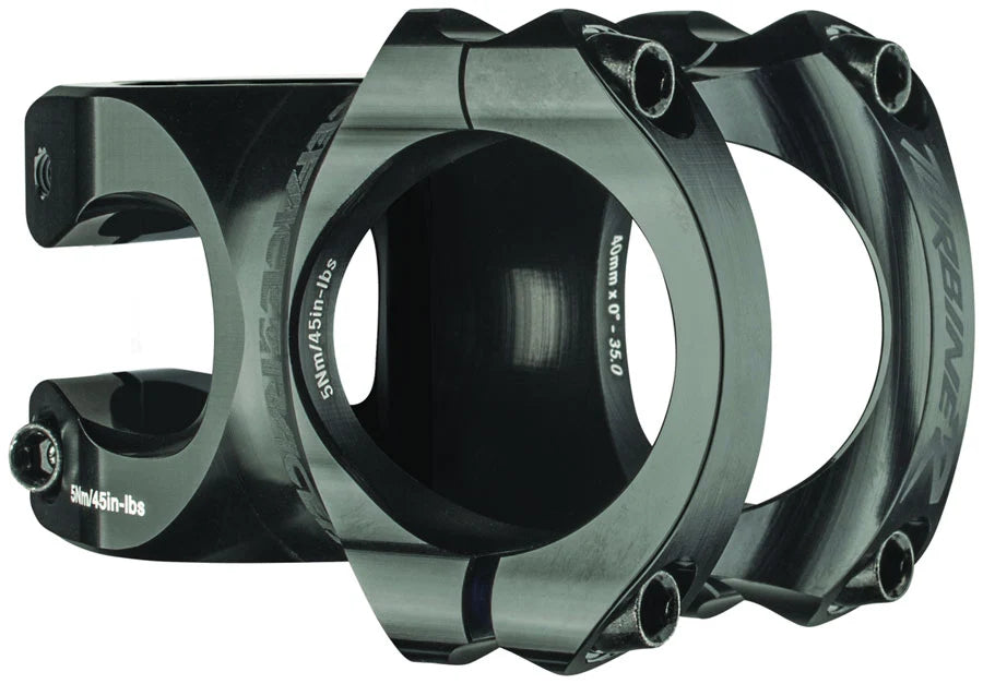 Race Face Turbine R 35 Stem - 40mm, 35 mm Clamp, +/-0, 1 1/8", Black