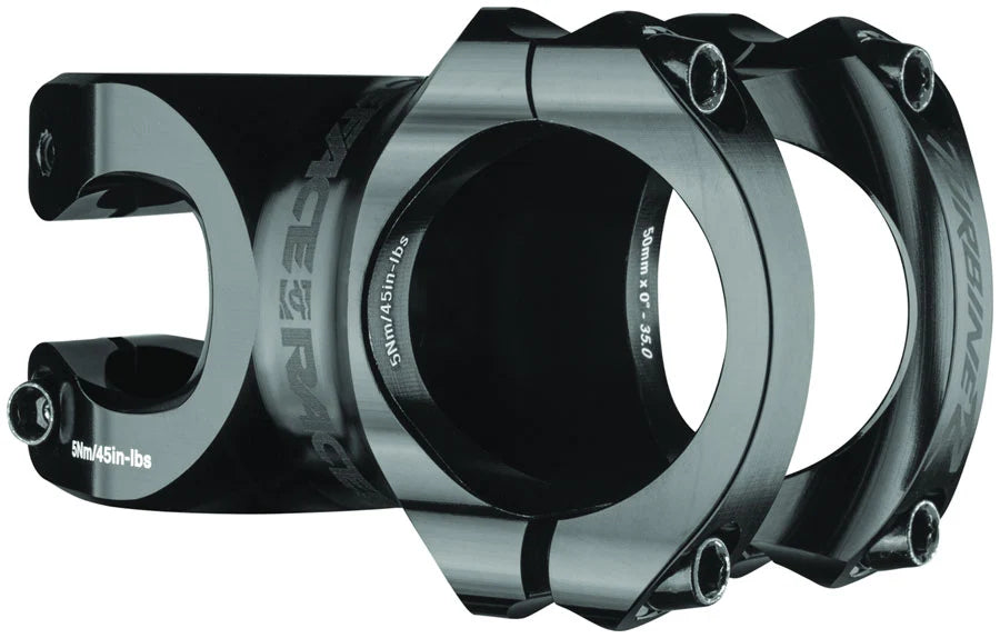 Race Face Turbine R 35 Stem - 50mm, 35 mm Clamp, +/-0, 1 1/8", Black