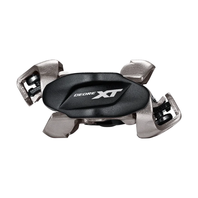 Shimano XT M8100 Deore Clipless SPD Pedals with Cleats, Black / Silver (SM-SH51)
