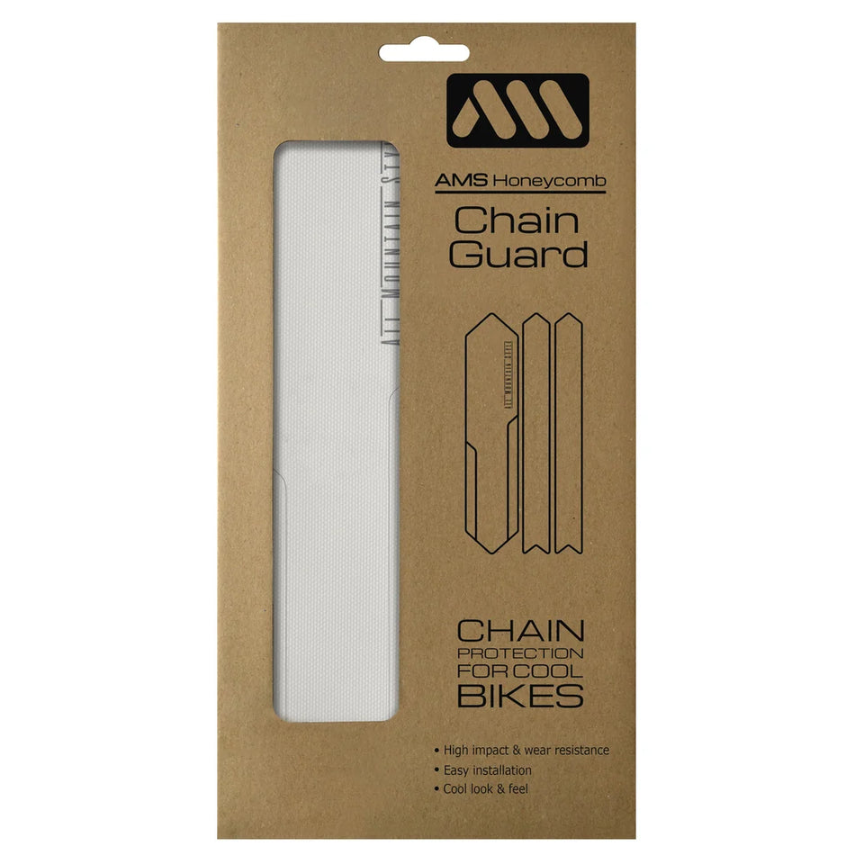 All Mountain Style Honeycomb Chain Guard, Clear/Silver